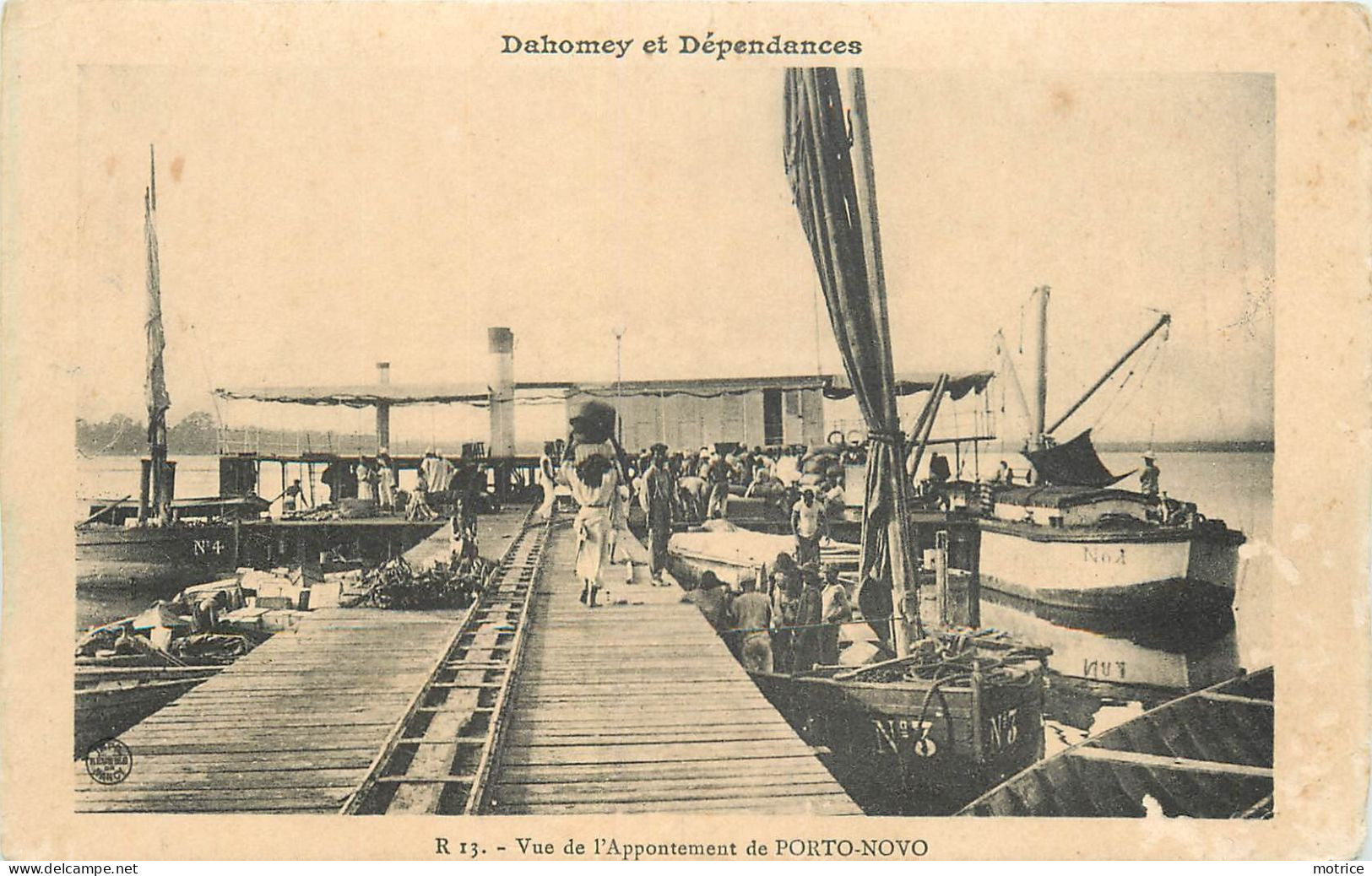 DAHOMEY ET DEPENDANCES - Vue De L'appontement De Porto-Novo. (carte Vendue En L'état) - Benin