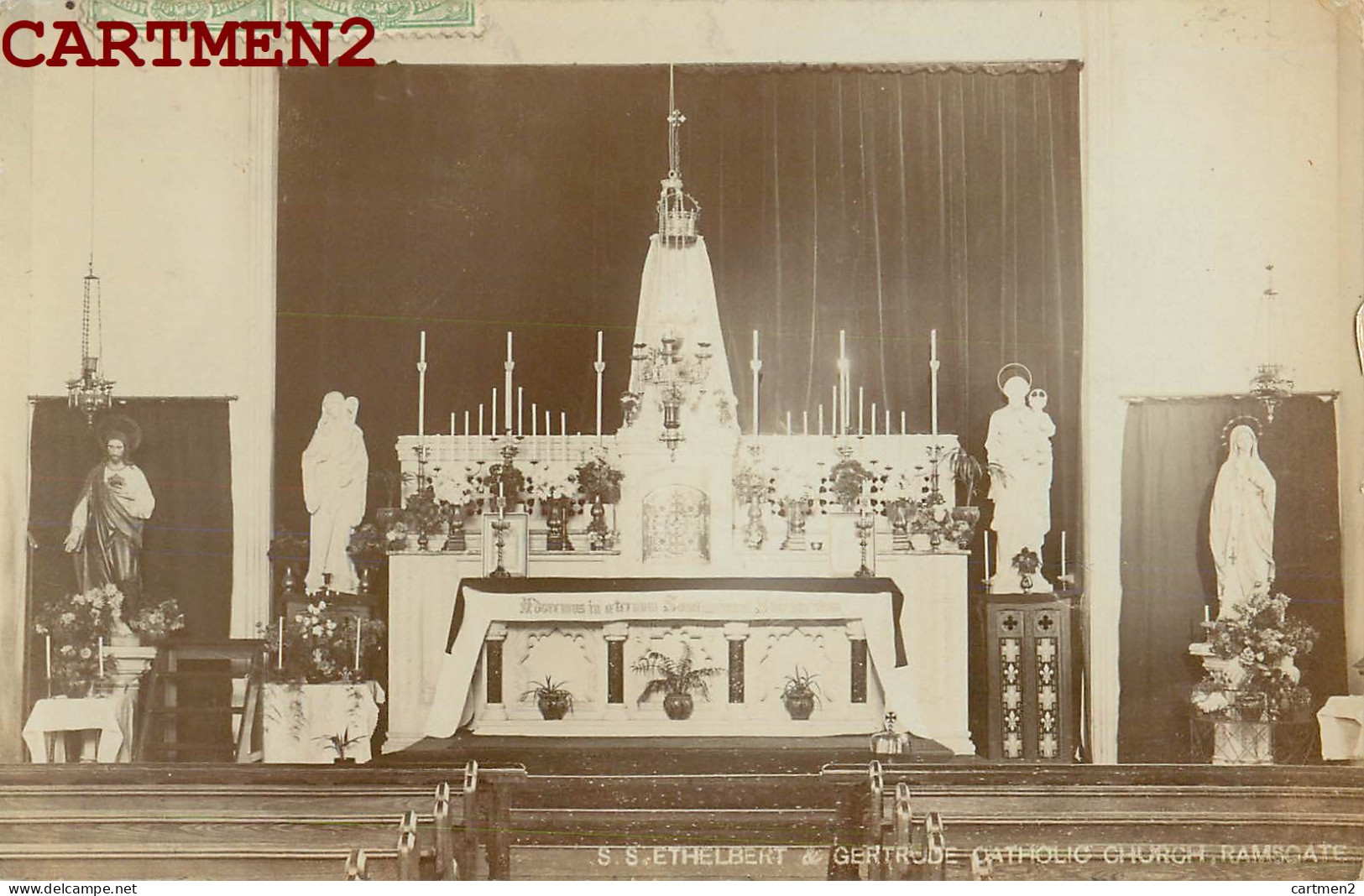 RAMSGATE RPPC : S.S. ETHELBERT GERTODE CATHOLIC CHURCH ENGLAND KENT  - Ramsgate