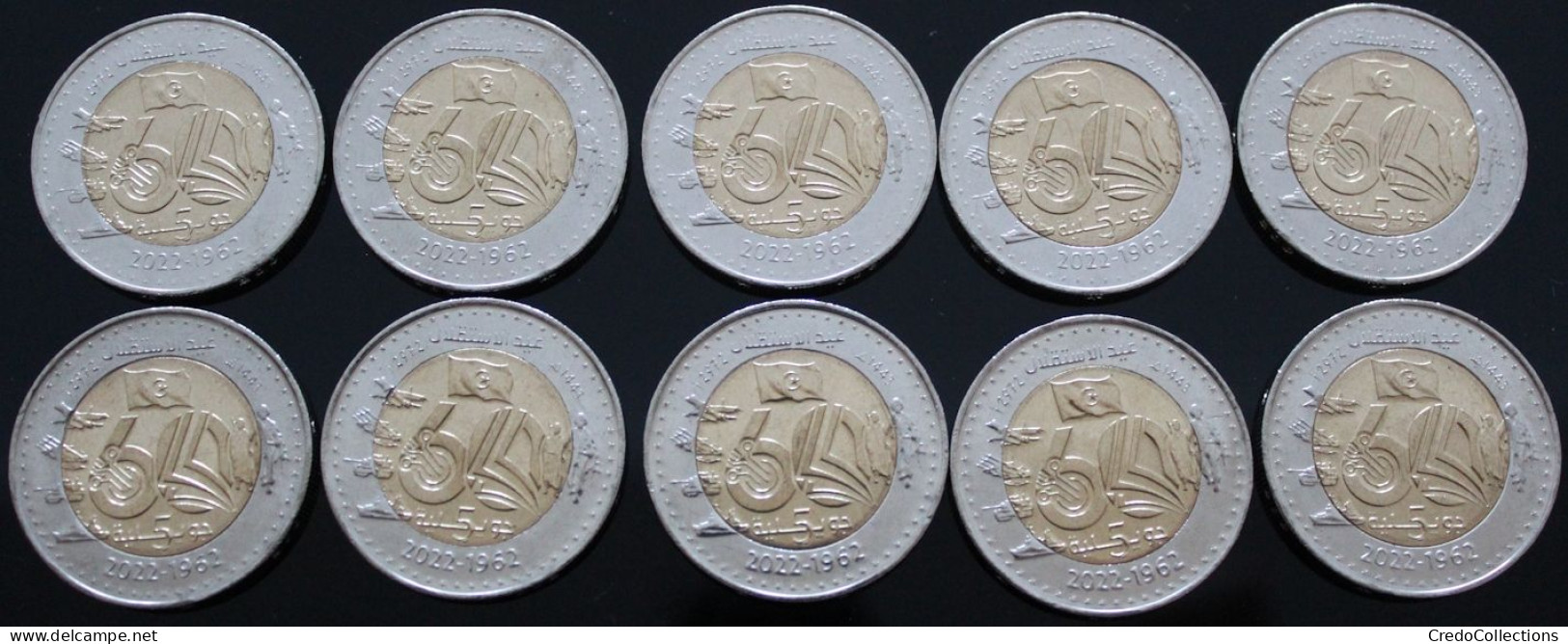 Algérie - 200 Dinars - 2022 - 60ème Anniversaire De L'indépendance - NEUF (10 Pièces) - Algeria