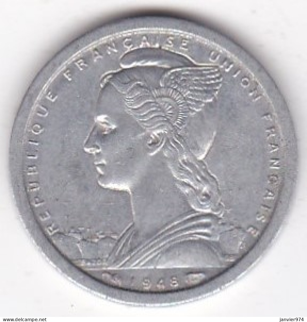 Madagascar Union Française , 1 Franc 1948 Aile , En Aluminium , Lec# 98 - Madagaskar