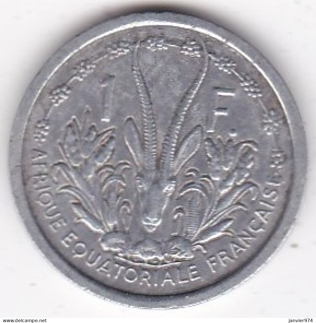 A. E. F. Union Française 1 Franc 1948 , En Aluminium, Lec# 15 - Französisch-Äquatorialafrika