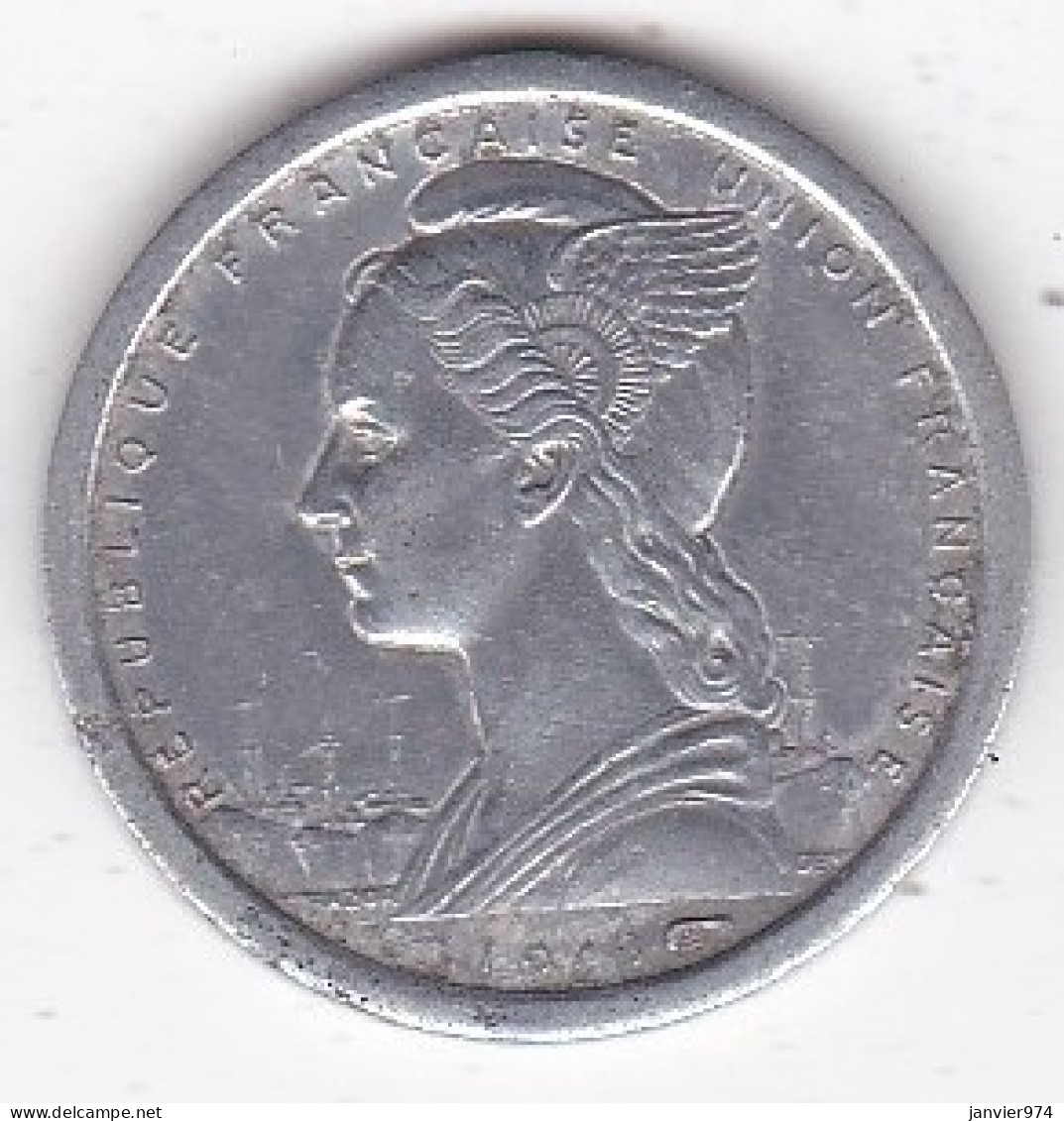 A. E. F. Union Française 1 Franc 1948 , En Aluminium, Lec# 15 - Afrique Equatoriale Française (Cameroun)