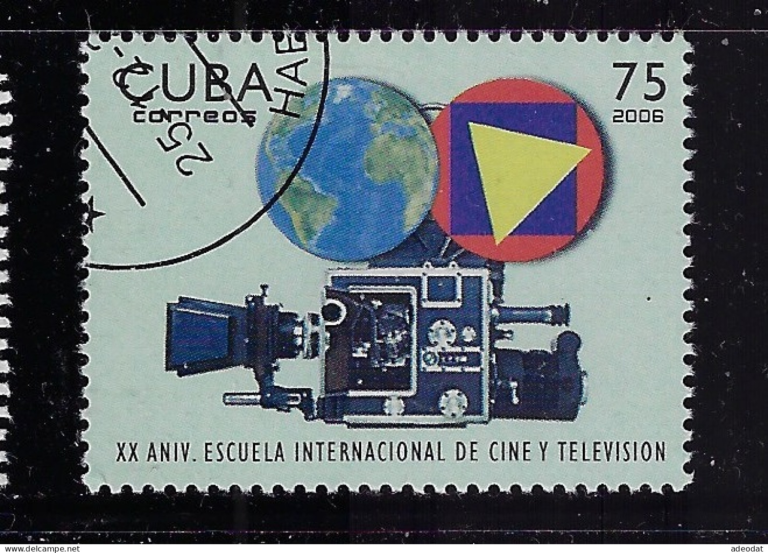 CUBA 2006  CINEMA AND TELLEVISION SCHOOL SCOTT 4659 CANCELLED - Gebruikt