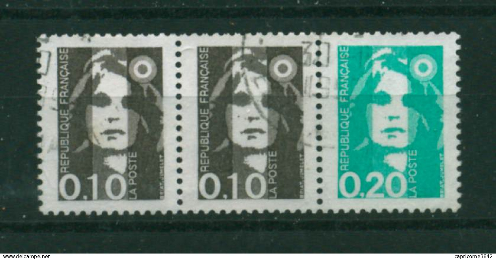 Marianne Du Bicentenaire - Timbres N° 2617 Et 2618 De Carnet - 1989-1996 Marianne (Zweihunderjahrfeier)