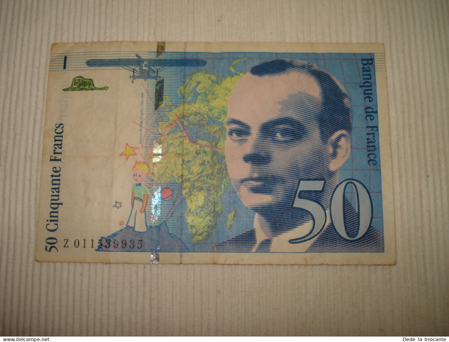 F5 - 485 /  1 Billet France - 50 Francs Antoine De Saint-Exupéry - AVEC FAUTE D'orthographe - Fehlprägungen