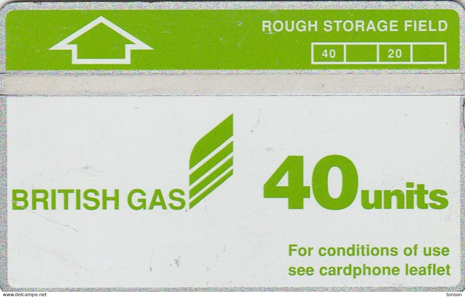 UK, CUR010, 40 Units, British Gas - Rough Storage Field (Green Header), (Cn : 229A). - Boorplatformen