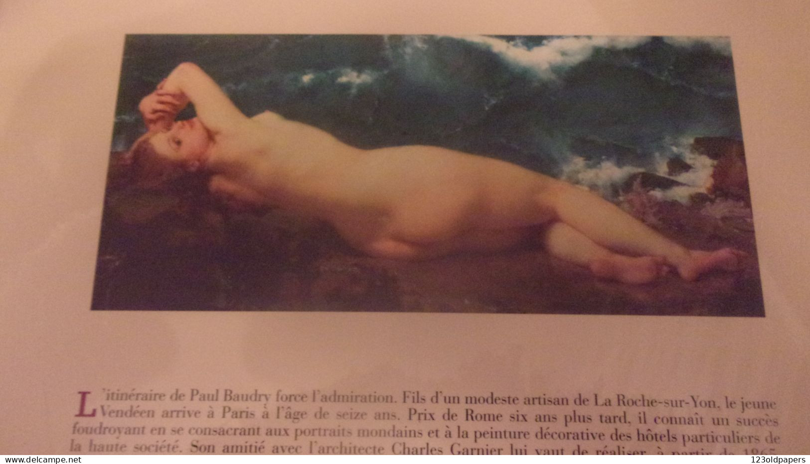 PAUL BAUDRY 1828 1886 LES PORTRAITS ET LES NUS LA ROCHE SUR YON VENDEE PEINTRE - Kunst