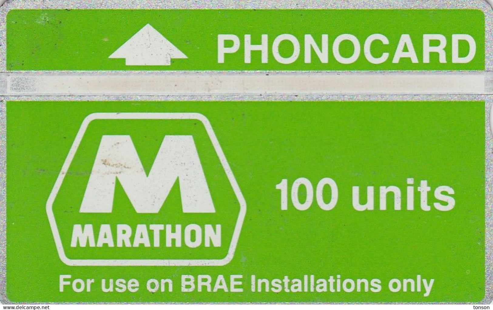 UK, CUR006,  Marathon - BRAE(green/white) 100 Units,   CN : 505D - Plateformes Pétrolières