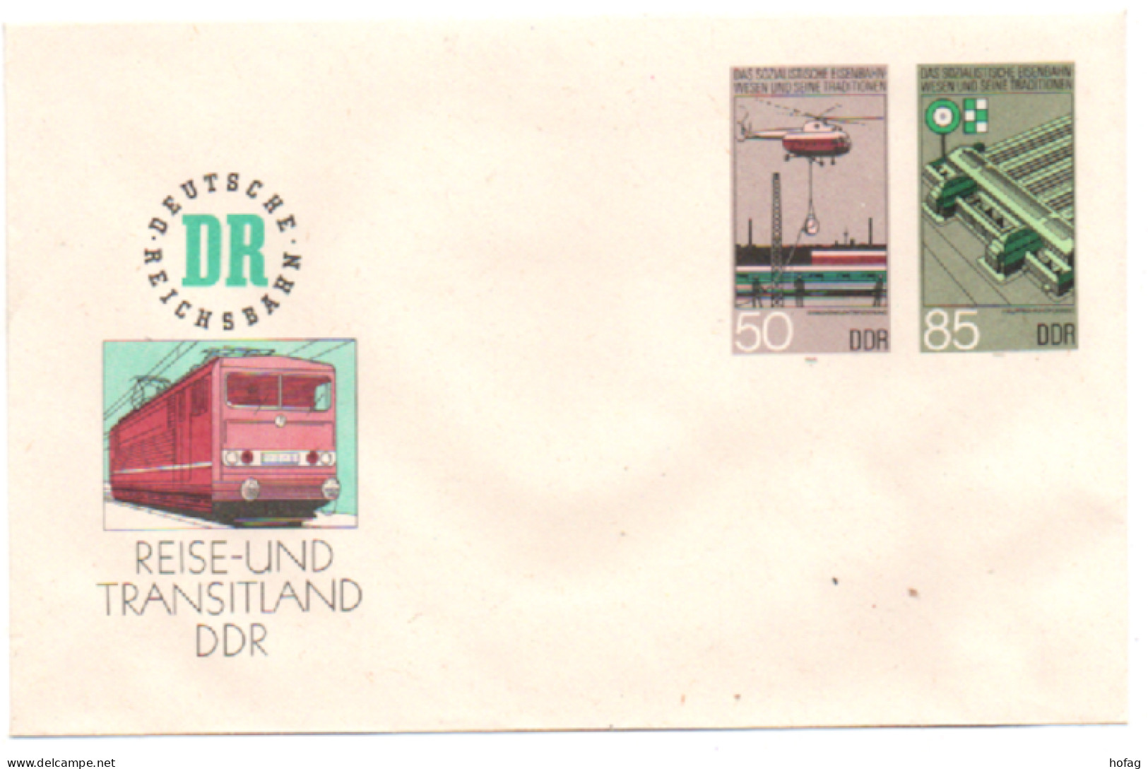 DDR 1985 Ganzsache Reise- Und Transitland DR MiNr: U 3/1a ** Postfrisch GDR Postal Stationery - Sobres - Nuevos