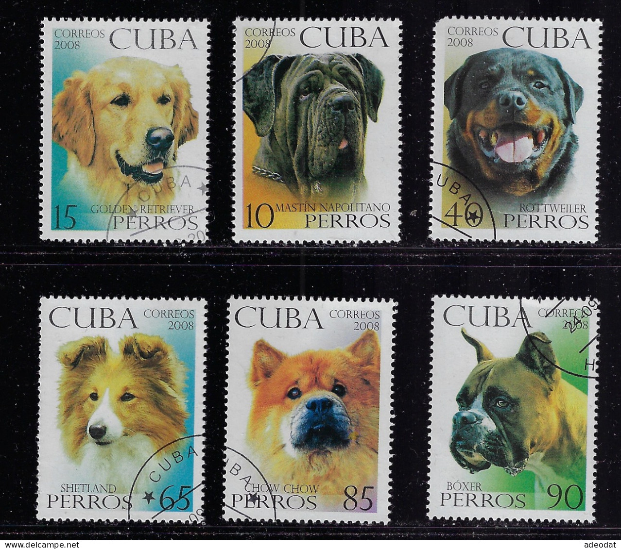 CUBA 2008 STAMPWORLD 5137-5142 CANCELLED - Used Stamps