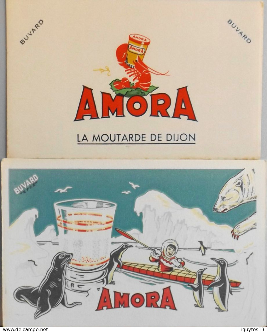 2 Buvards " AMORA "  - Très Bon Etat - Mostard