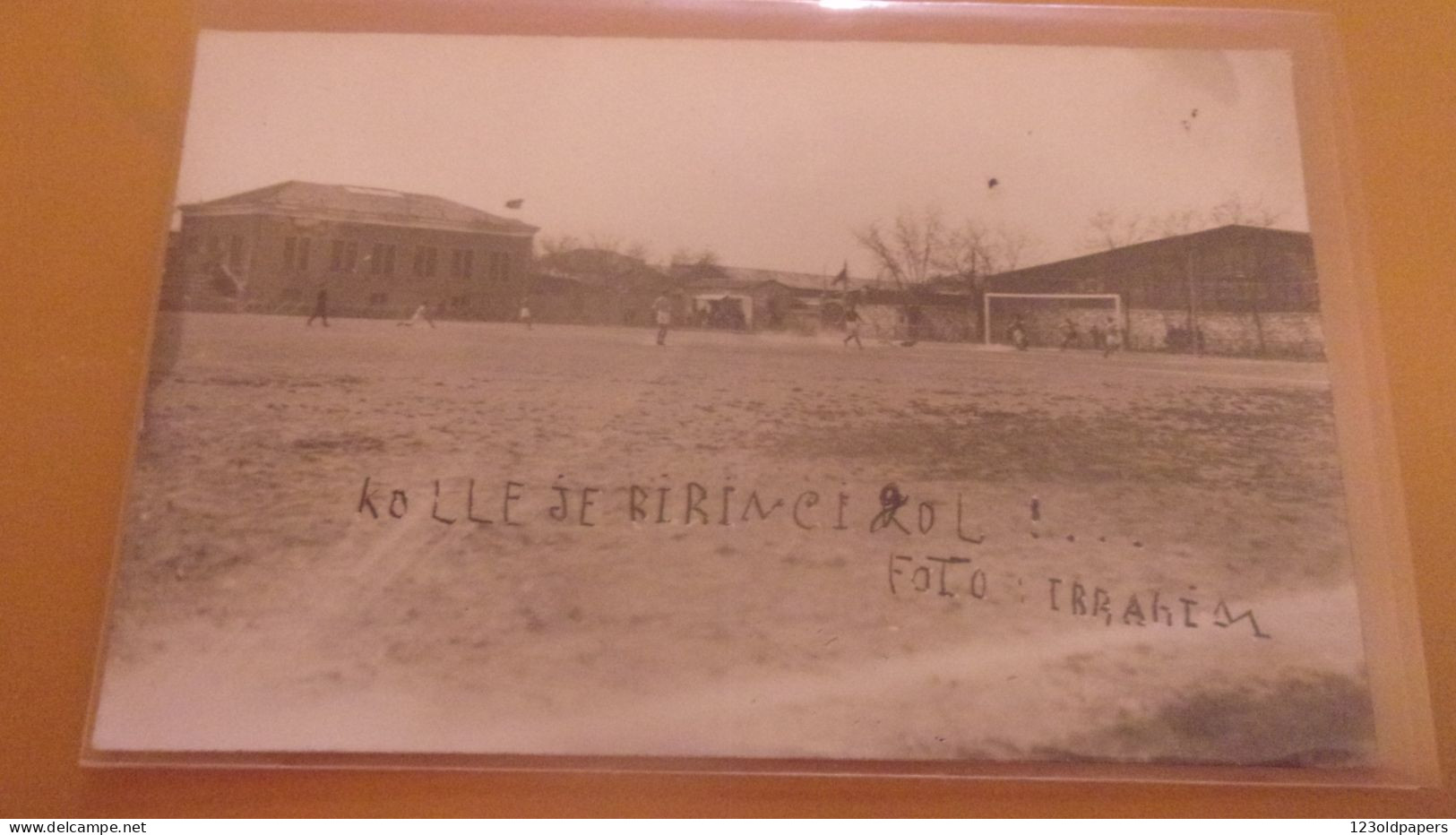 TURQUIE CARTE PHOTO STADE FOOTBALL SMYRNE FOTO IRRAHIM - Turkey