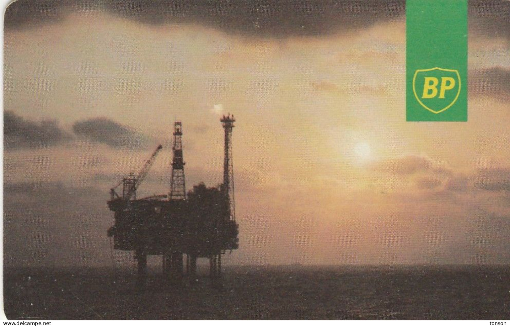 UK Oil Rig Phonecard - BP, GB-OIL-AUT-0001, BP (Blue IPL Logo), 20 Units, 2 Scans. - Plateformes Pétrolières