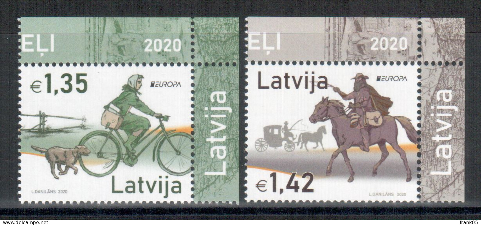 Lettland / Latvia / Lettonie 2020 Satz/set EUROPA ** - 2020