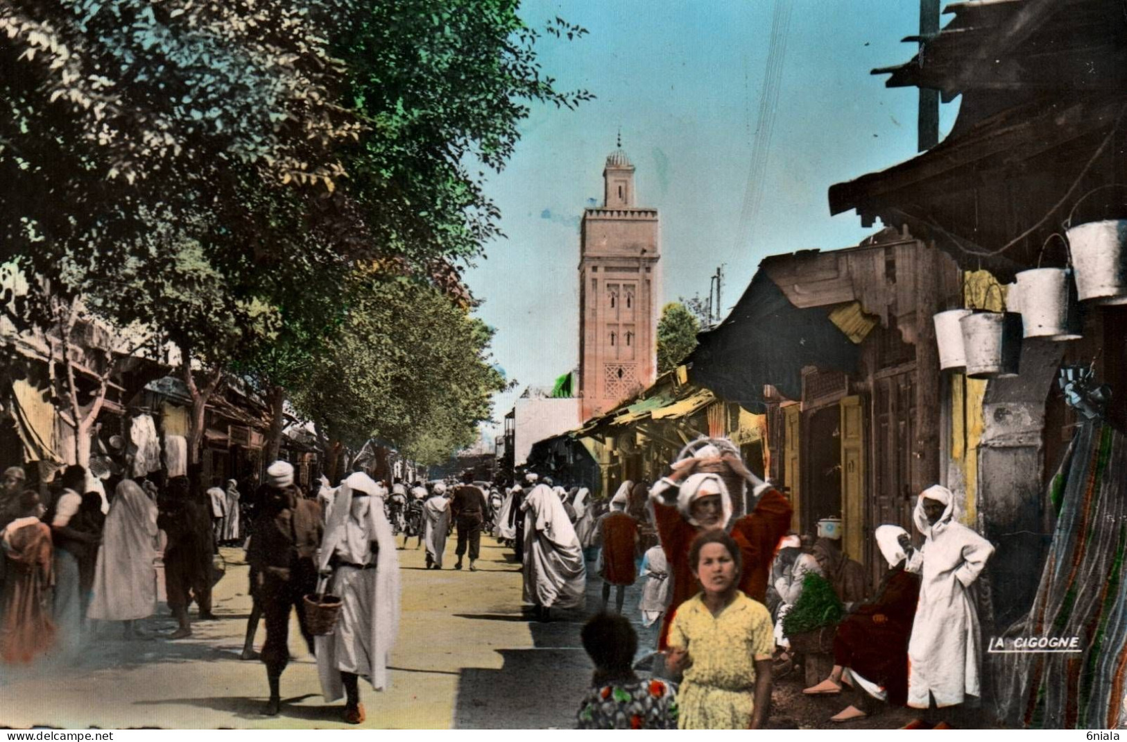 19630  FES  RUE ET MOSQUEE      ( 2 Scans)  MAROC - Fez (Fès)