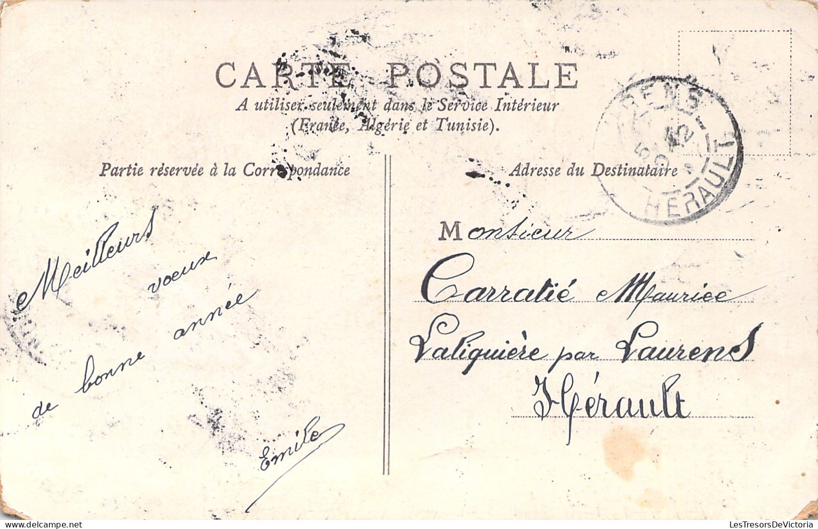 JEUX - Cartes A Jouer - Une Partie De Manille - à La Cantine - Carte Postale Ancienne - Spielkarten