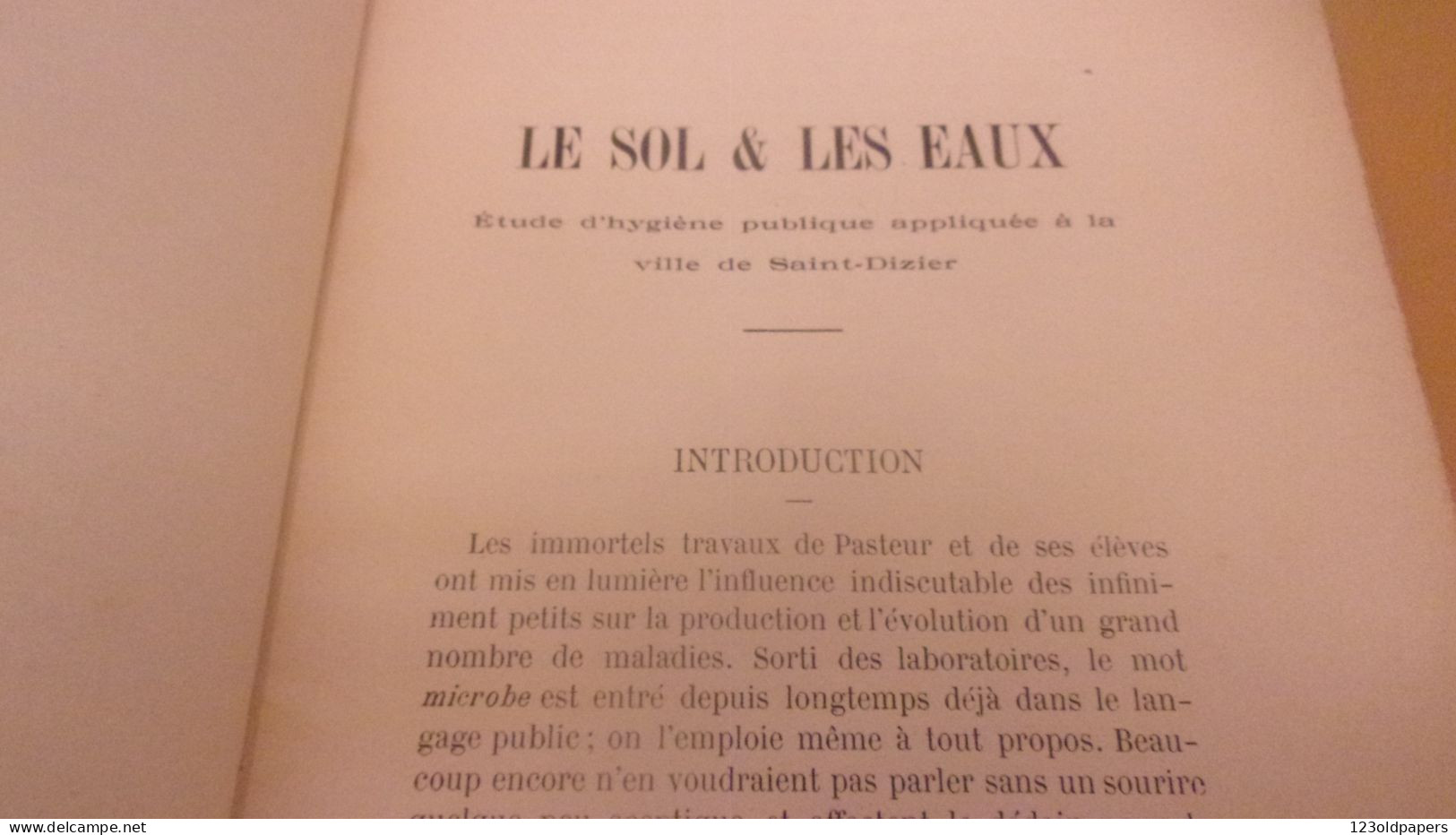 HAUTE MARNE  1899  Le Sol Et Les Eaux étude D’hygiène Publique à La Ville De Saint Dizier Par Le Docteur F.Vesselle PLAN - Lorraine - Vosges