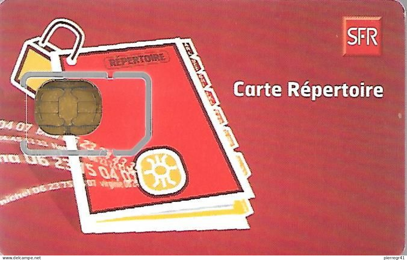 CARTE-GSM-FRANCE-SFR REPERTOIRE-Puce Garantie Attachée-NEUVE-TBE/RARE - Mobicartes (GSM/SIM)