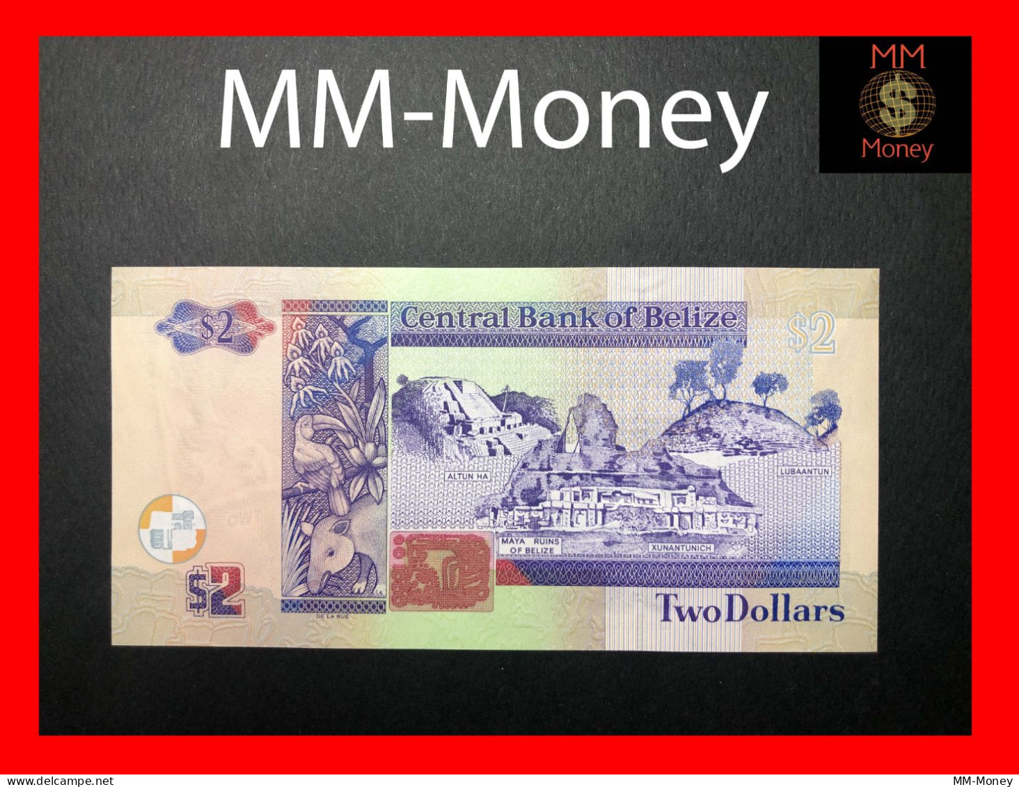 Belize 2 $ 1.1.2017  P. 66   UNC - Belize
