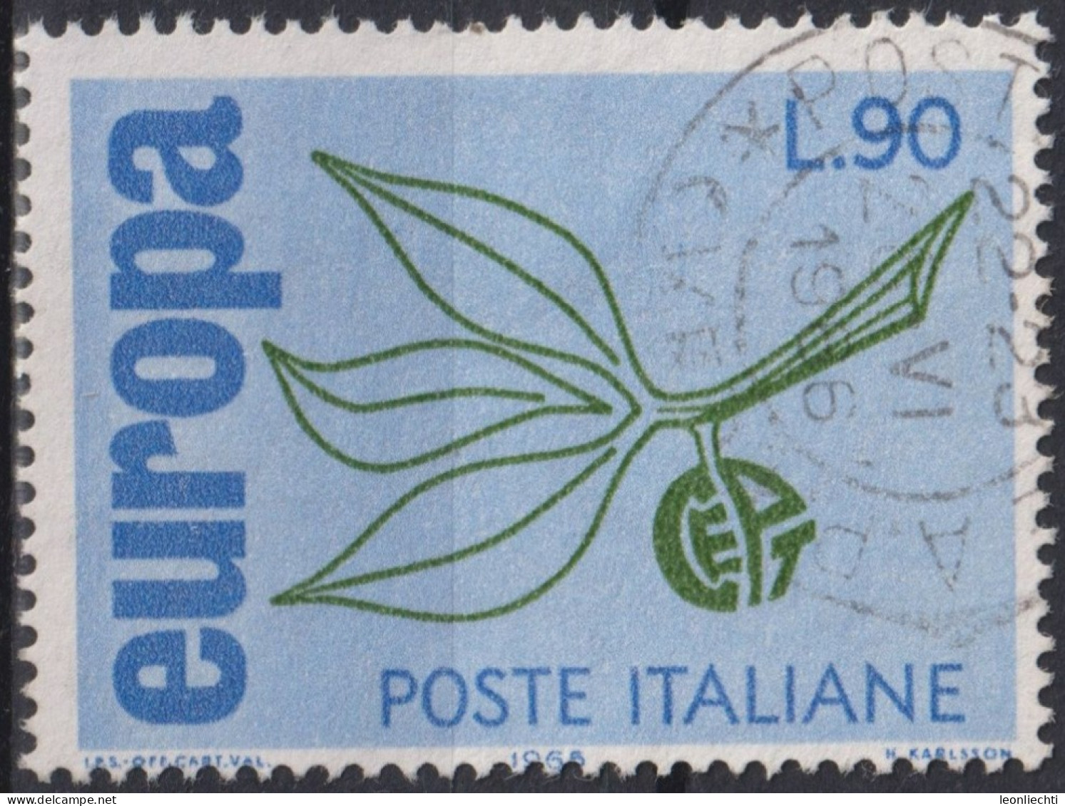1965 Italien ° Mi:IT 1187, Sn:IT 916, Yt:IT 929, Europa (C.E.P.T.) 1965 - Sprig - 1965