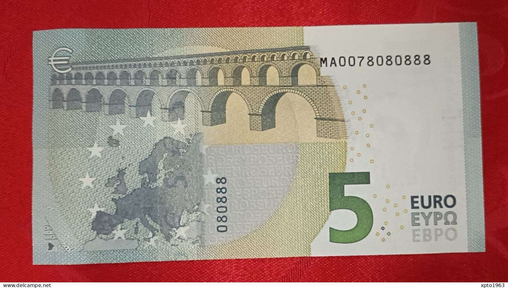 PORTUGAL Only Three Different Digits (0/7/8) 5 EURO M001I5 - MA0078080888 UNC NEUF FDS - 5 Euro