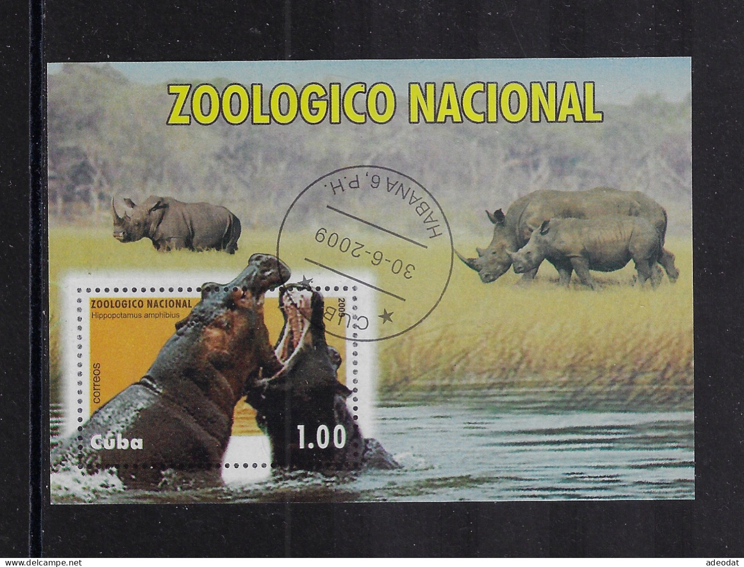 CUBA 2009 STAMPWORLD 5305 Mini Sheet 110X76 Mm CANCELLED - Gebraucht