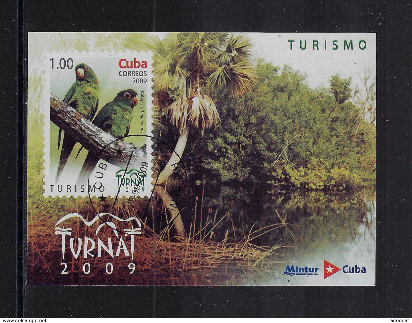 CUBA 2009 STAMPWORLD 5319 Mini Sheet 104X75 Mm CANCELLED - Used Stamps