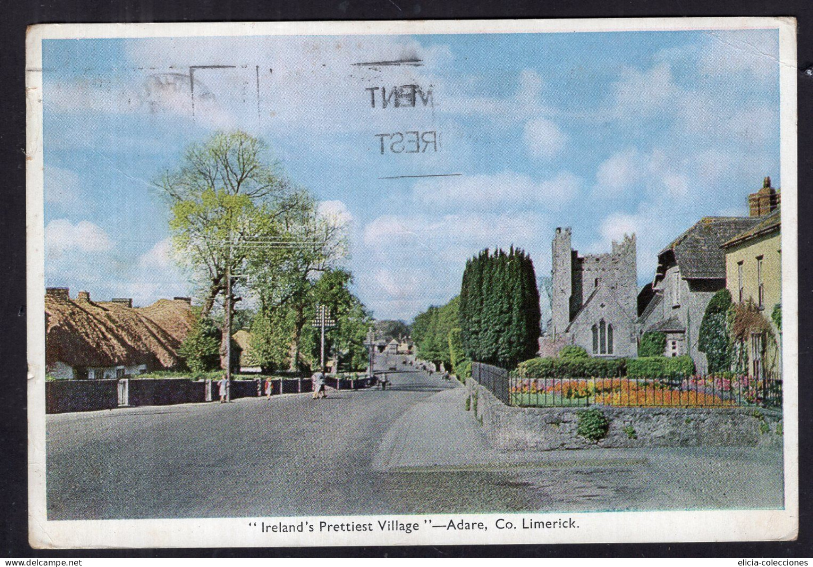 Ireland - 1957 - Postcard - Limerick - Ireland's Prettiest Village - Limerick