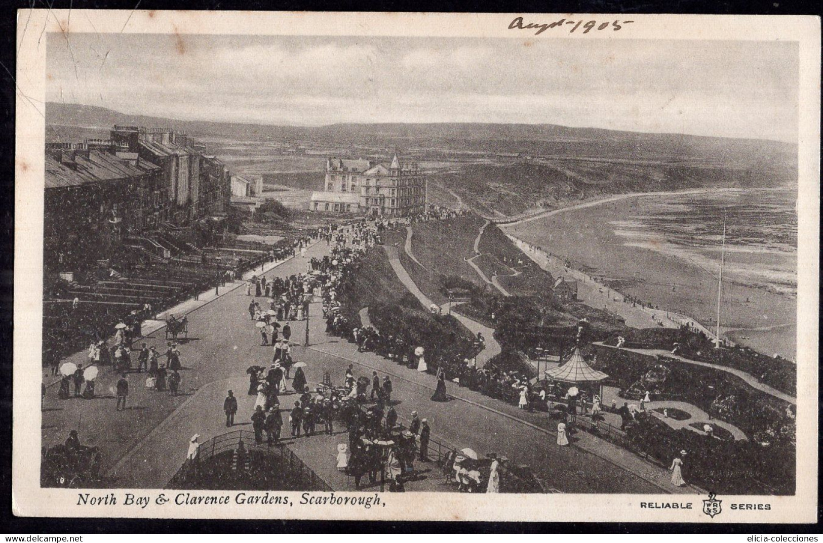 United Kingdom - 1905 - Postcard - Yorkshire - Scarborough - North Bay And Clarance Gardens - Scarborough