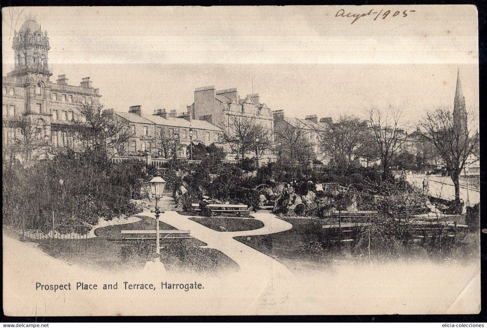 United Kingdom - 1905 - Postcard - Yorkshire - Harrogate - Prospect Place And Terrace - Harrogate