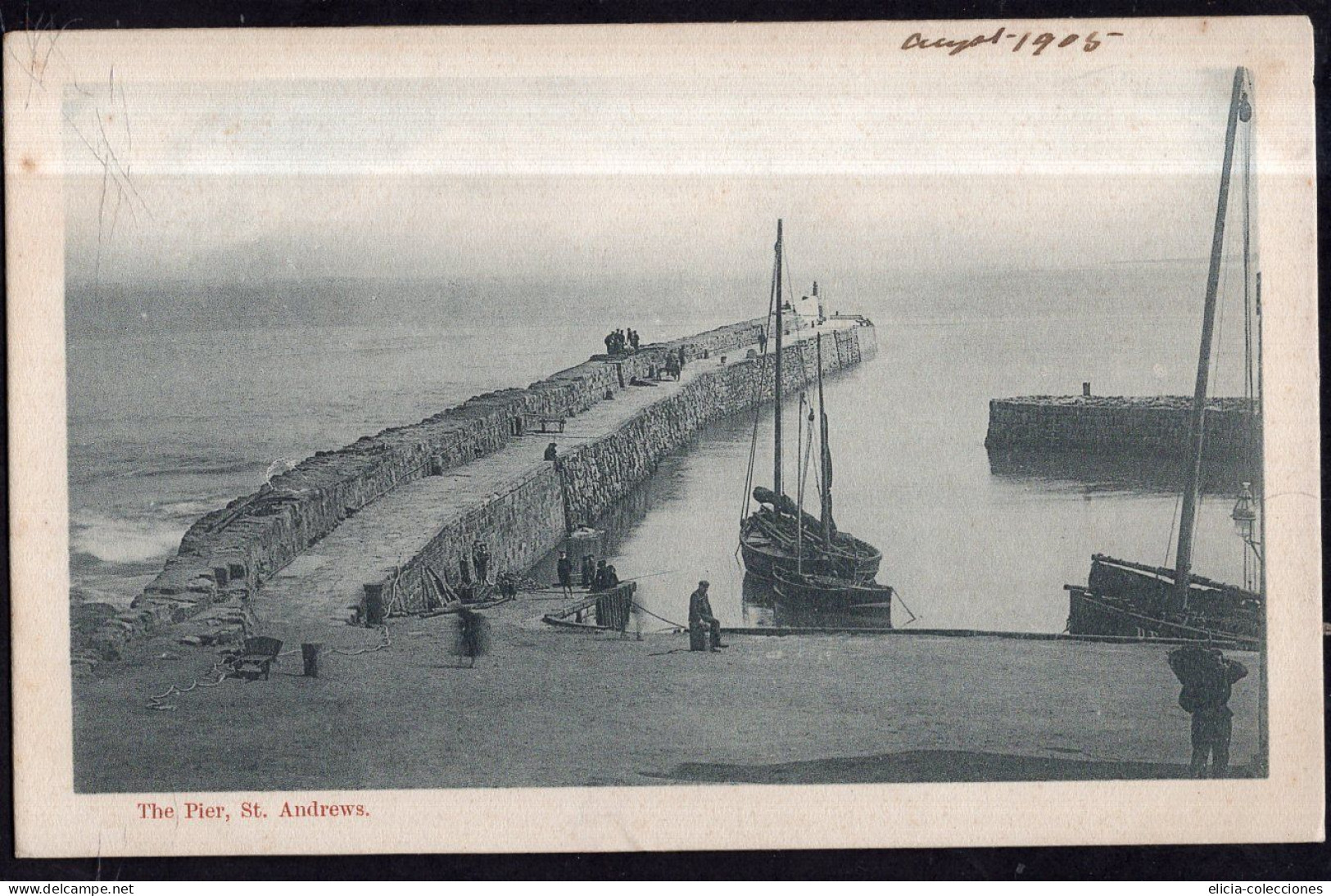 Great Britain - 1905 - Postcard - Scotland - St. Andrews Pier - Fife