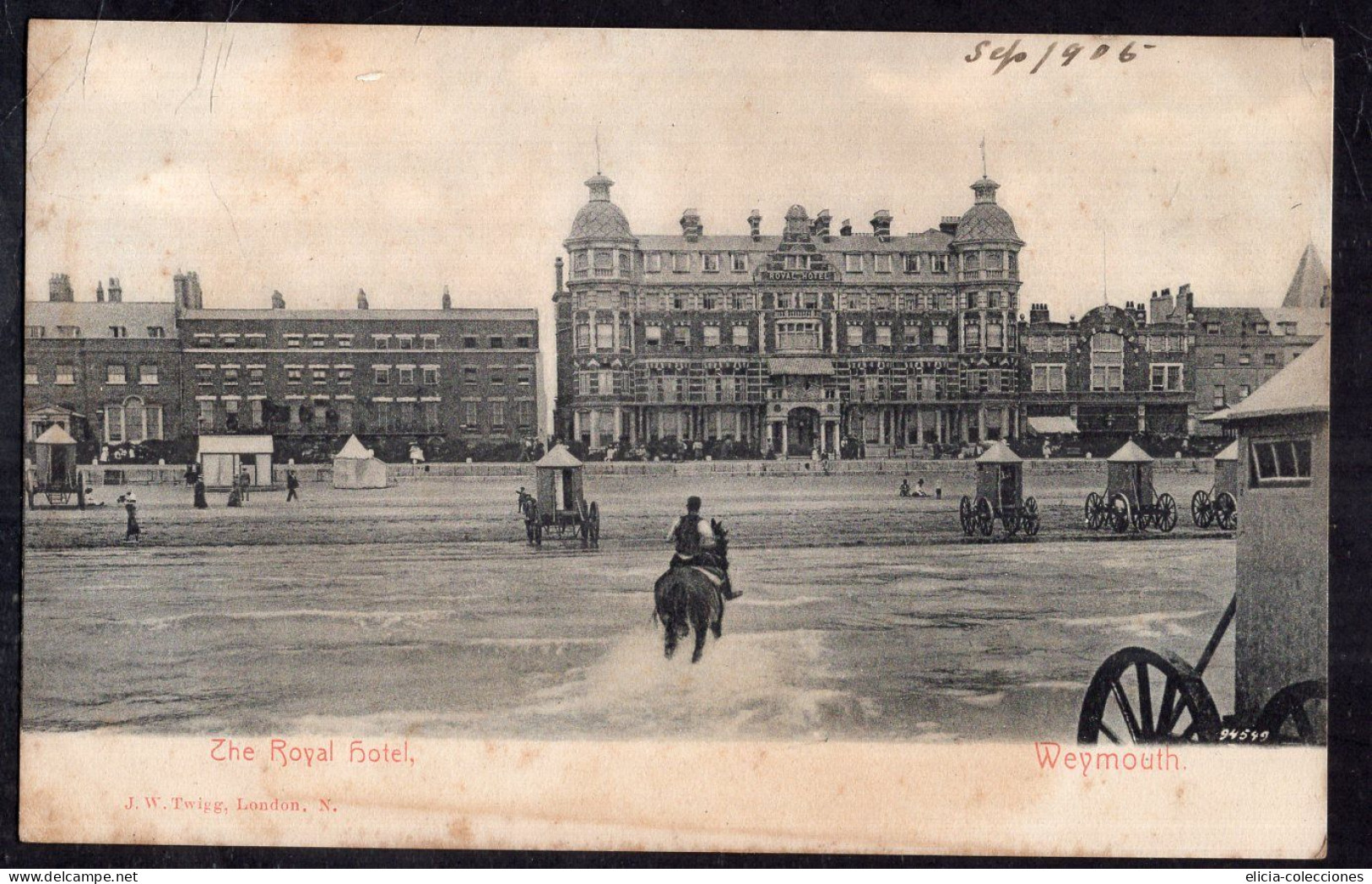 England - 1905 - Postcard - Weymouth - The Royal Hotel - Weymouth