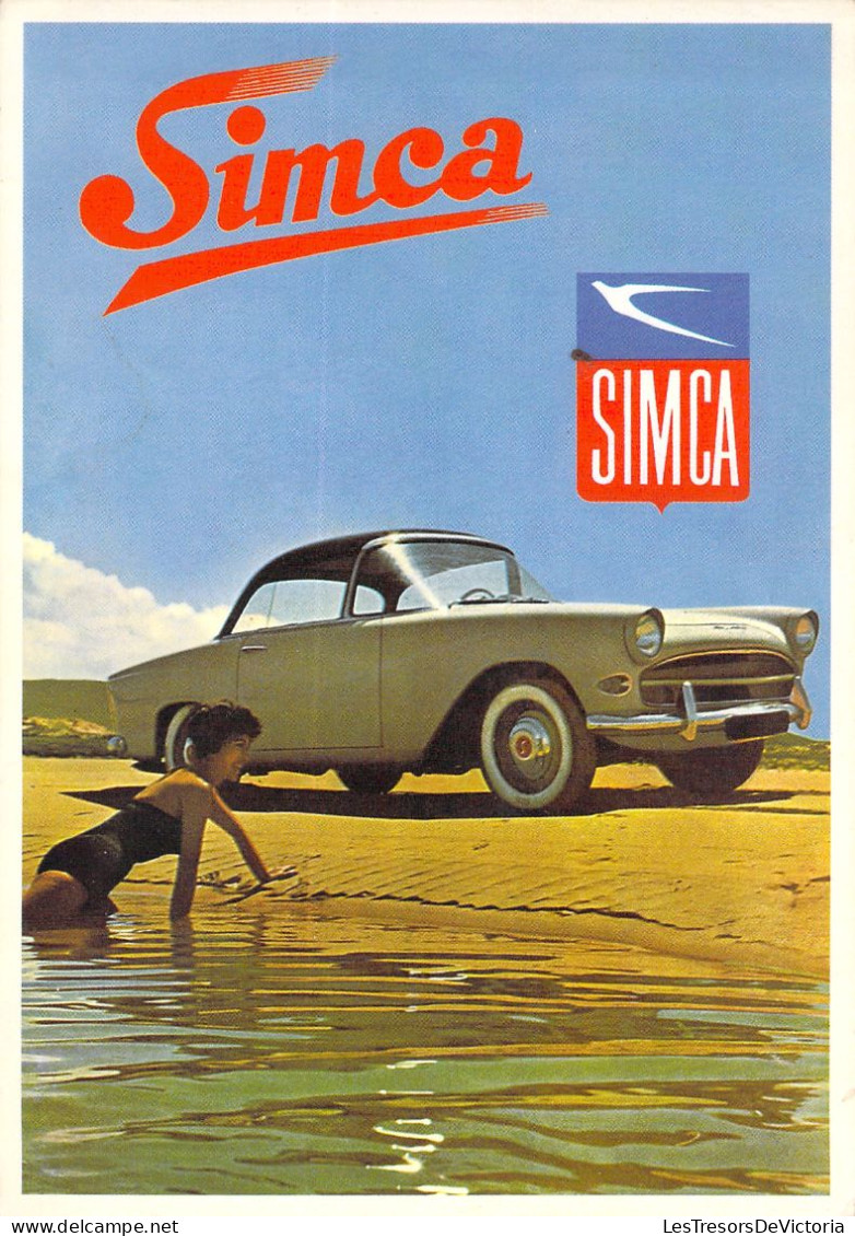 Automobile - Simca - Automobile Francaise - Voiture Ancienne - Carte Postale - Sonstige & Ohne Zuordnung