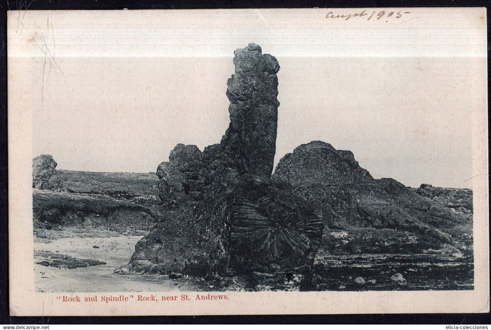 Great Britain - 1905 - Postcard - Scotland - St. Andrews - "Rock And Spindle" - Fife