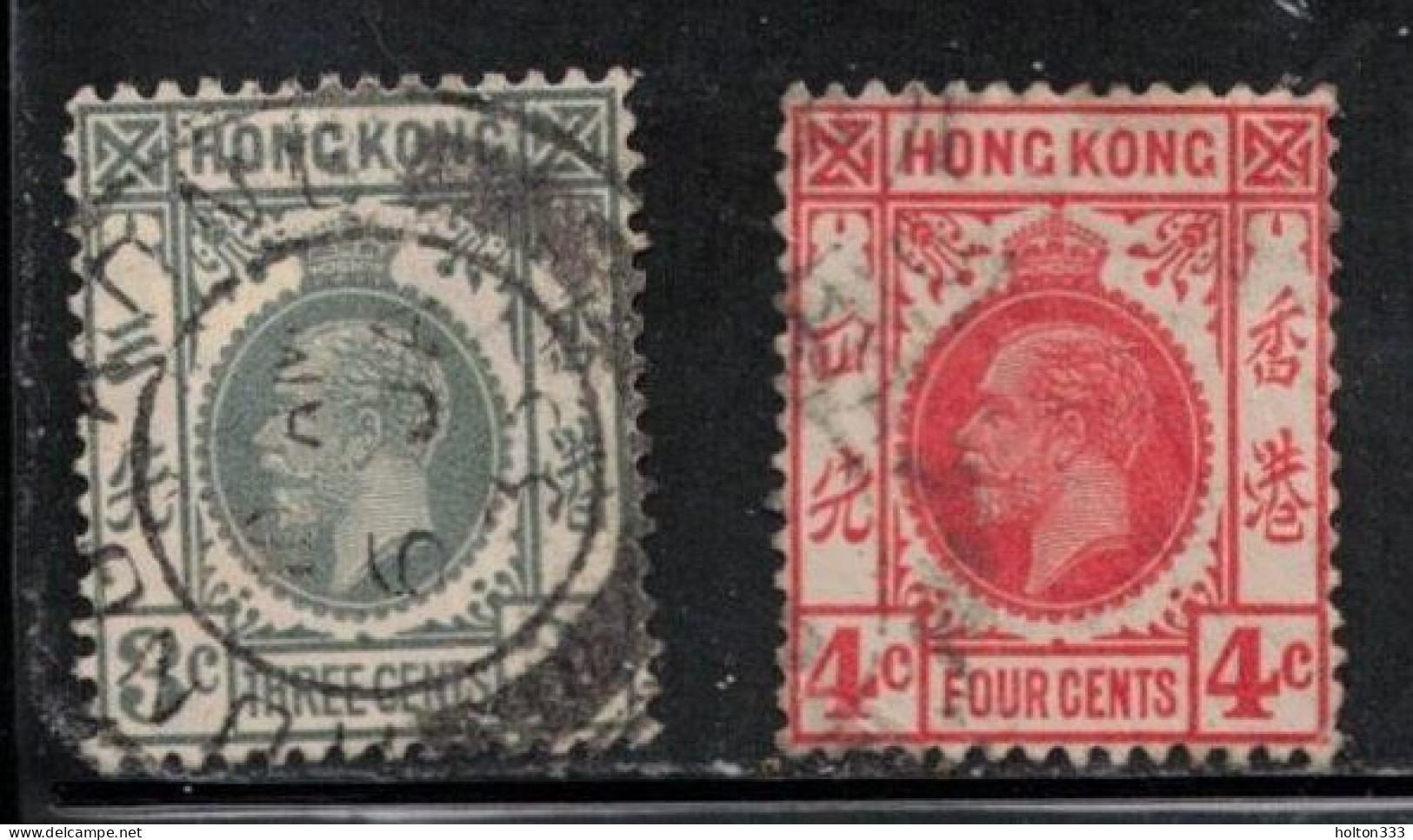 HONG KONG  Scott # 132-3 Used - KGV 2 - Gebruikt