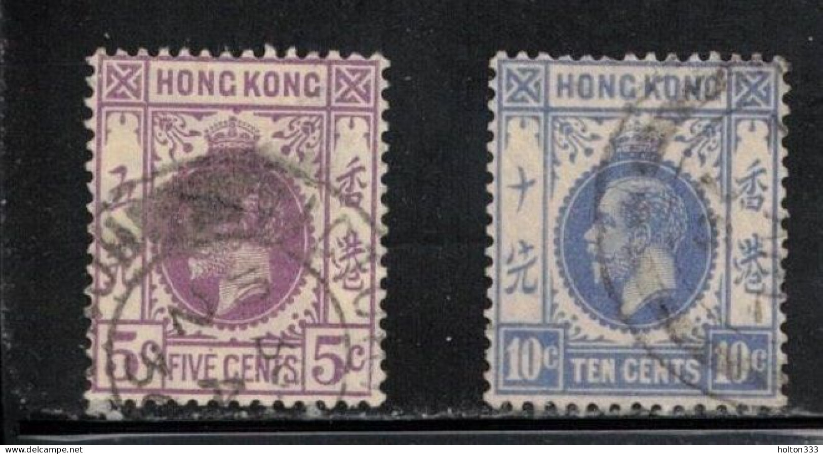 HONG KONG  Scott # 134, 137 Used - KGV - Gebruikt