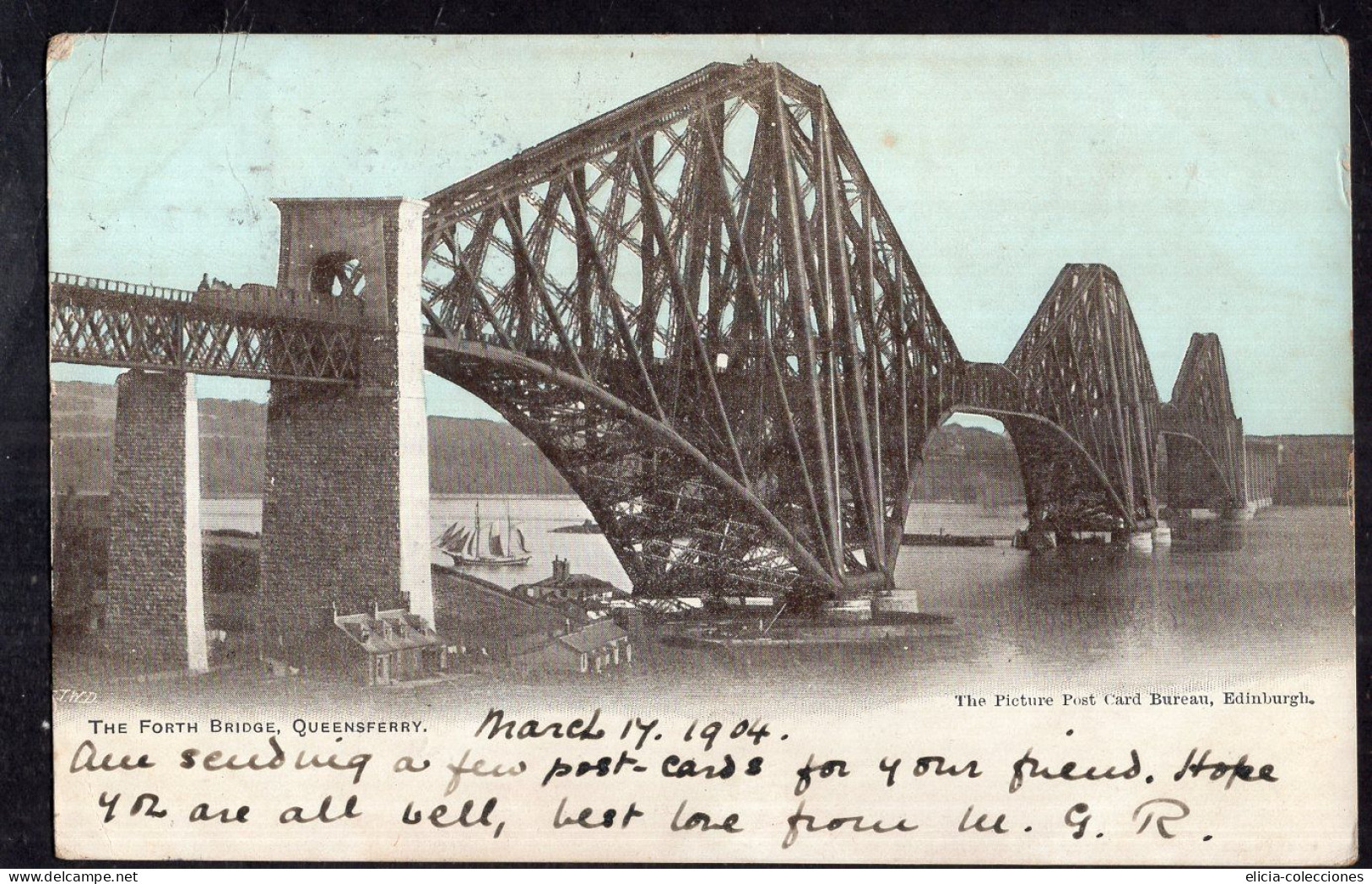 Great Britain - 1904 - Postcard - Scotland - Queensferry - The Forth Bridge - Fife