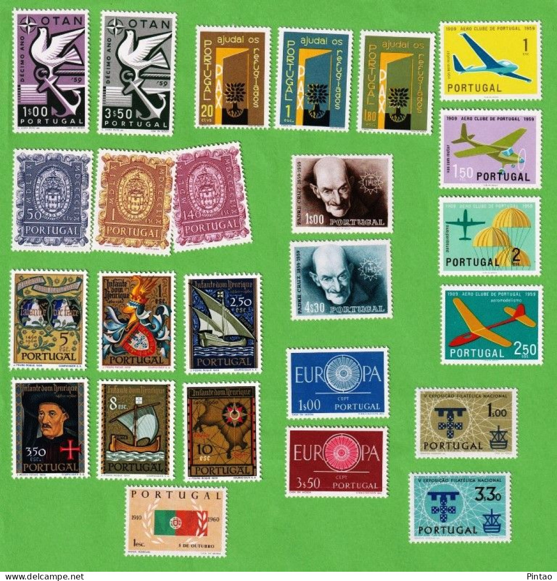 PTS14203- PORTUGAL 1960 Nº 849_ 873- MNH (ANO COMPLETO) - Années Complètes