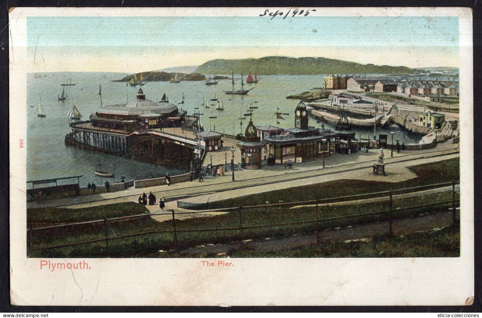 England - 1905 - Postcard - Plymouth - The Pier - Plymouth