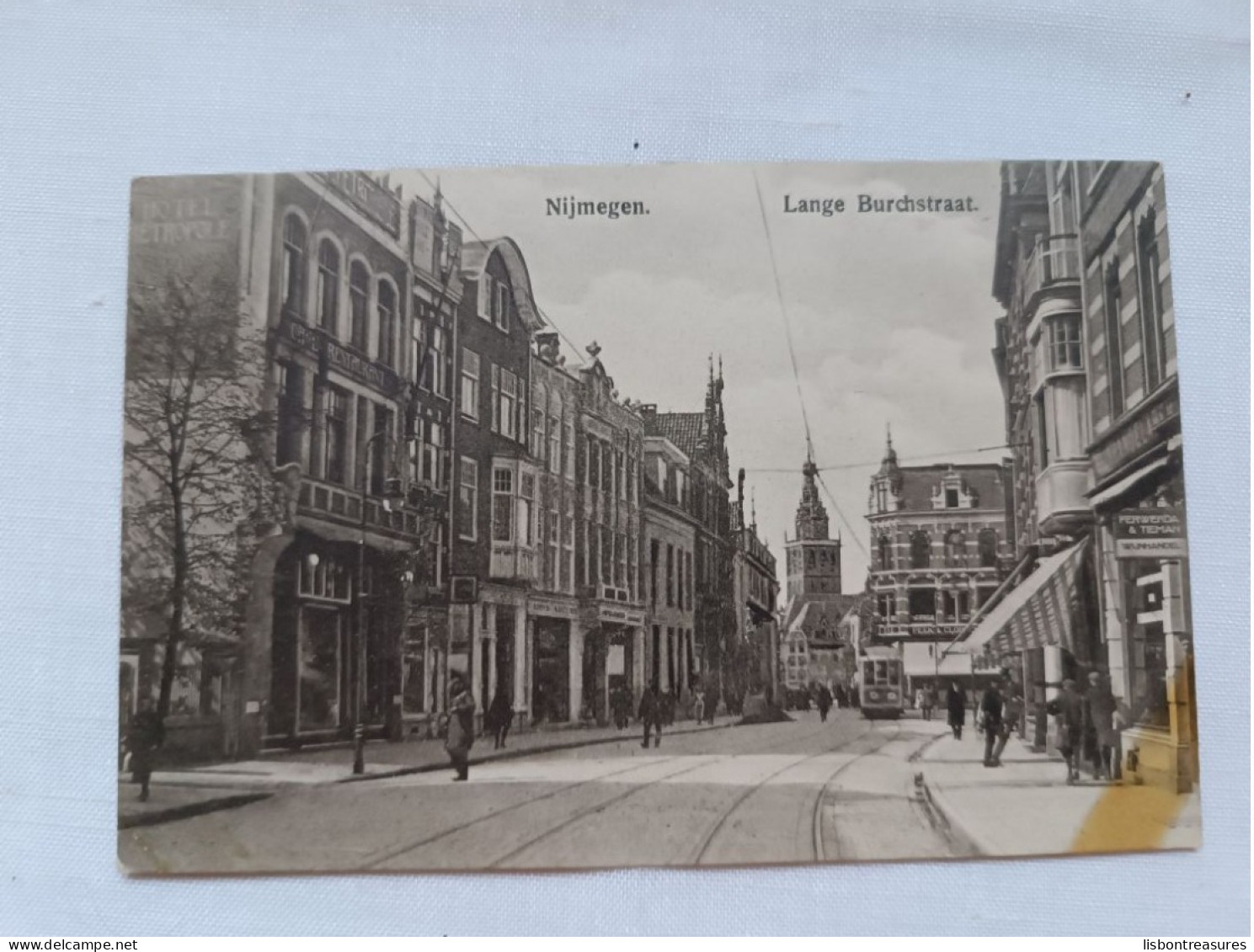 ANTIQUE POSTCARD NETHERLANDS NIJMEGEN - LANGE BURCHSTRAAT UNUSED - Nijmegen