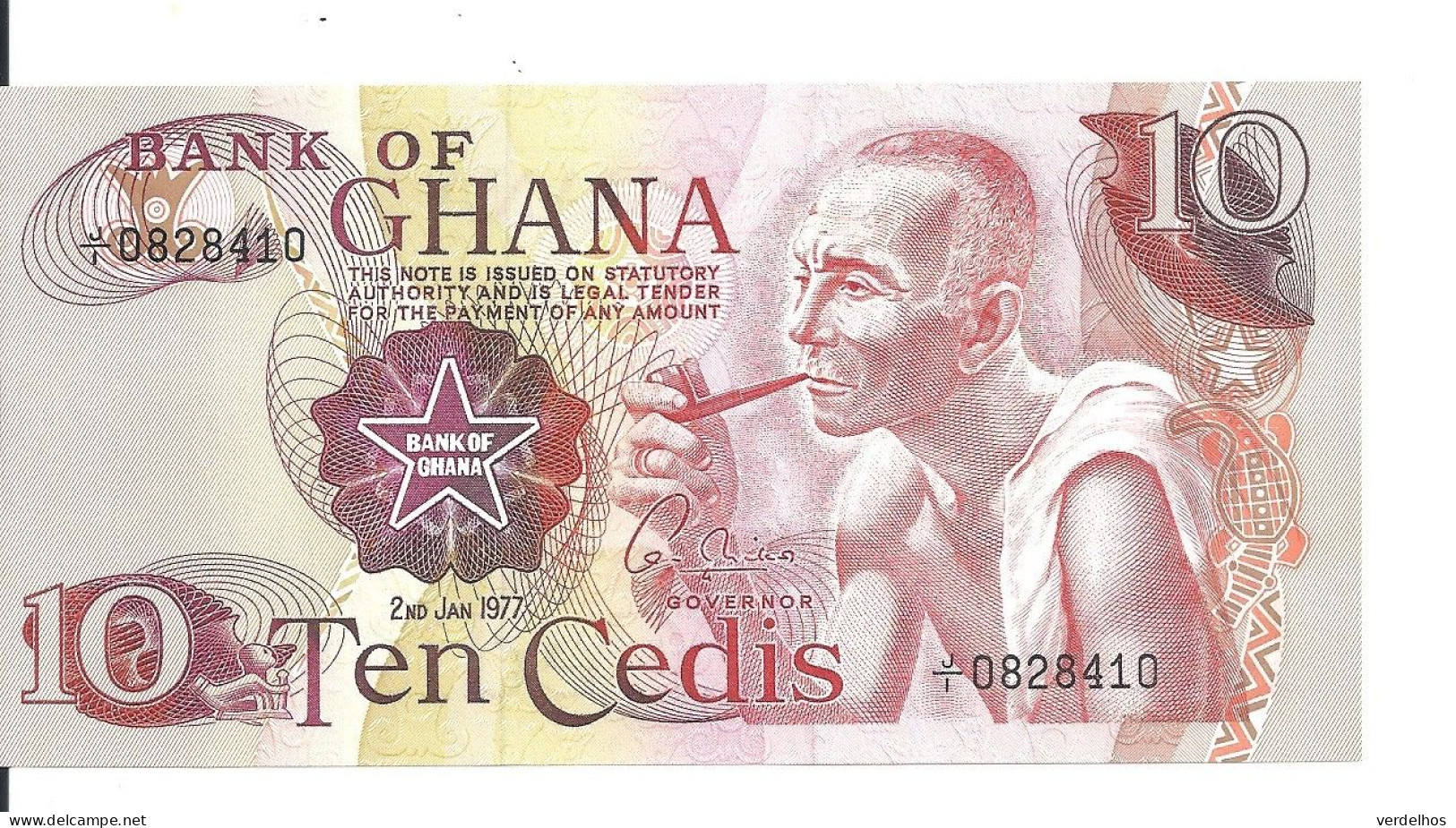 GHANA 10 CEDIS 1977 UNC P 16 E - Ghana