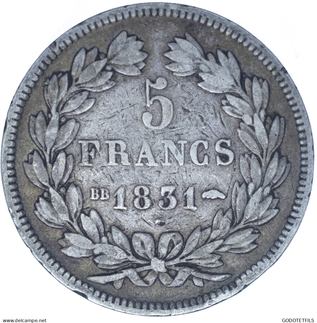 Louis-Philippe 5 Francs 1831 Strasbourg - 5 Francs