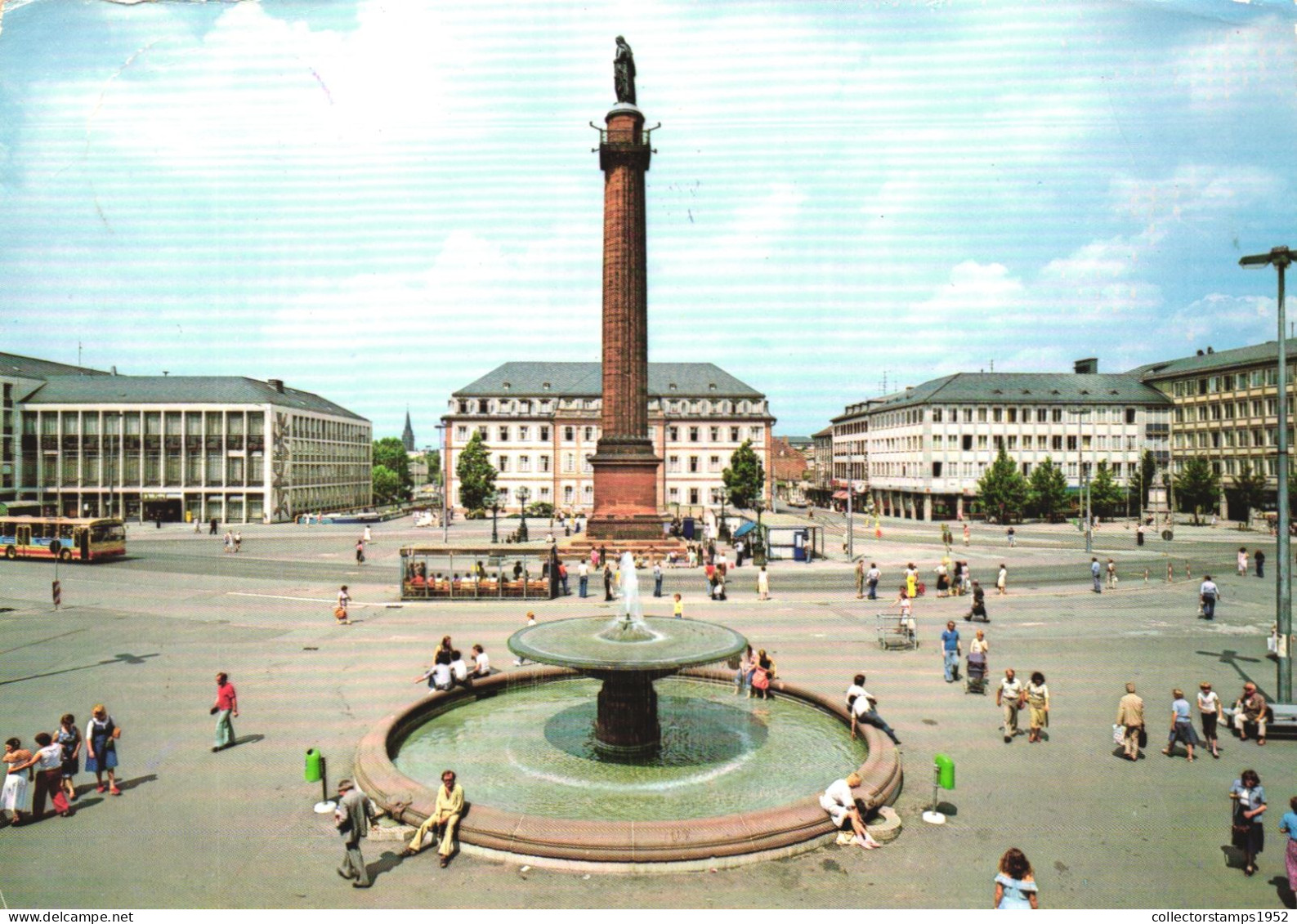 AUSTRIA, BURGENLAND, OBERWART, DARMSTADT, GATEWAY TO ODENWALD AND BERGSTRASSE, MONUMENT, STATUE, FOUNTAIN - Oberwart