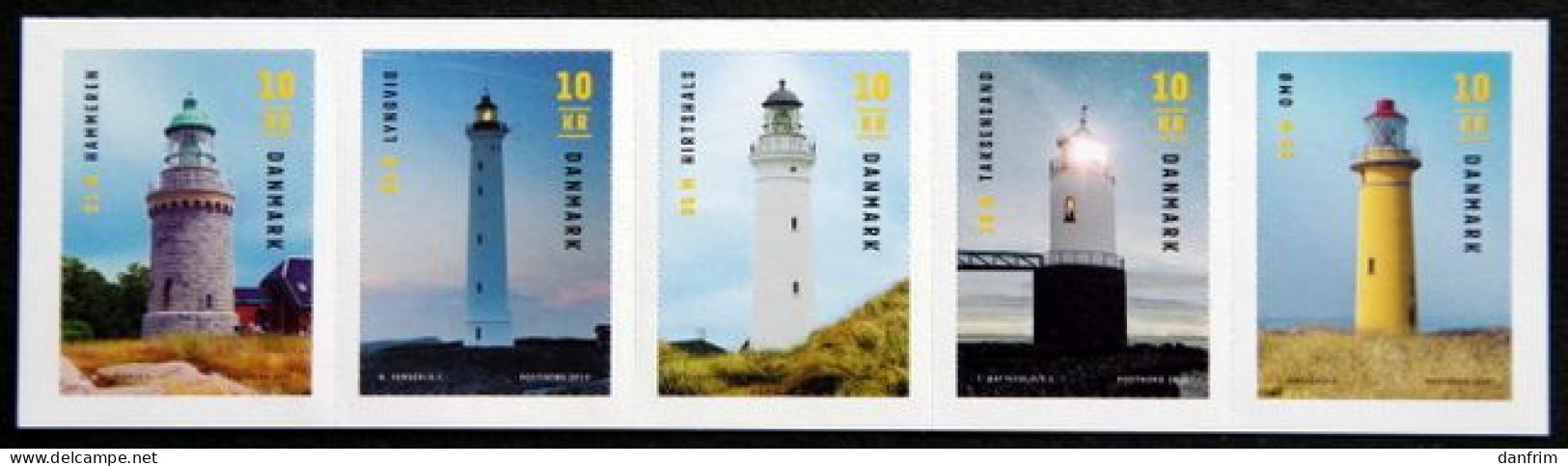 Denmark 2019  Lighthouses  MiNr.1974-78 MNH (**)  ( Lot Mp  ) - Unused Stamps