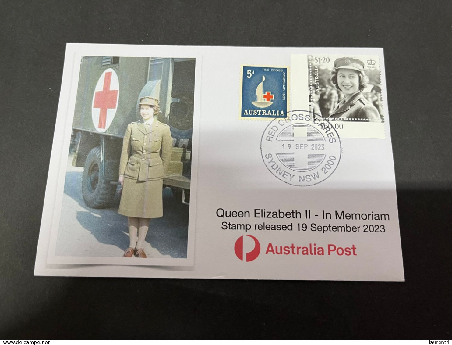 (20-9-2023) Queen Elizabeth II In Memoriam (special Cover) [Red Cross] (released Date Is 19 September 2023) - Covers & Documents