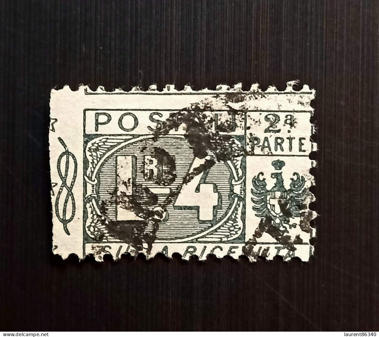 Italie 1914 -1917 Timbres Colis Postaux  Coat Of Arms & Figure Of Value - Two Piece Stamps - Postal Parcels