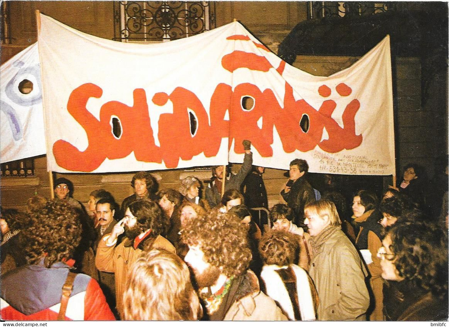 Série de 6 cartes en tirage limité (1000 exemplaires)  - MANIFESTATION POUR LA POLOGNE 1981