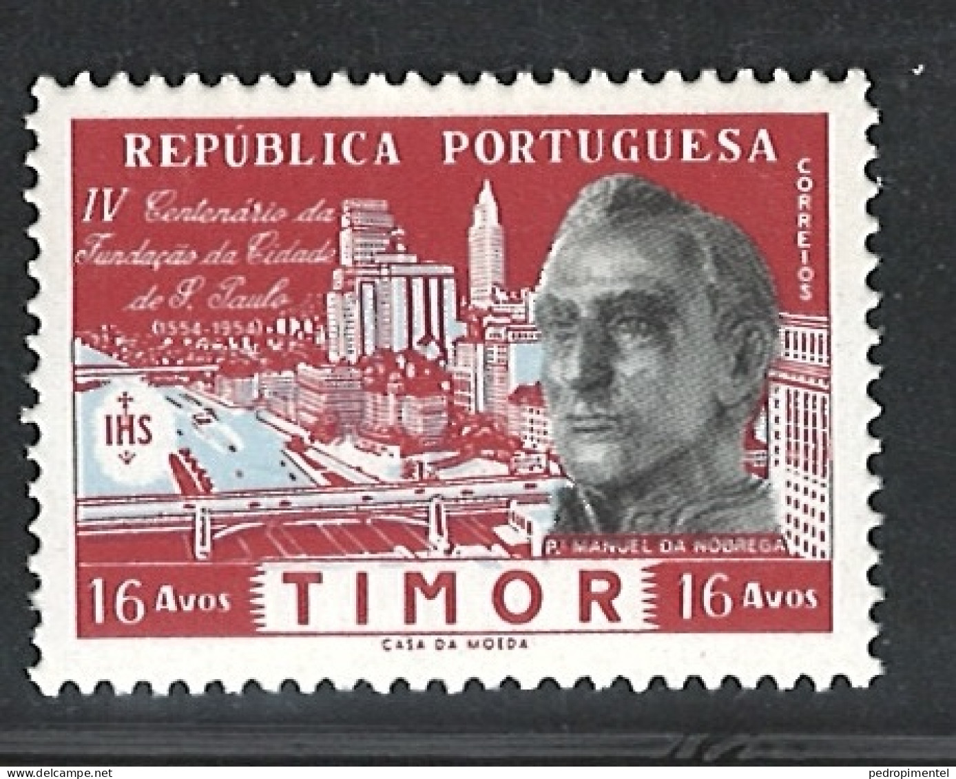 Portugal Timor 1954 "Creation Of The City Of Sao Paulo" MNH #294 - Quelimane