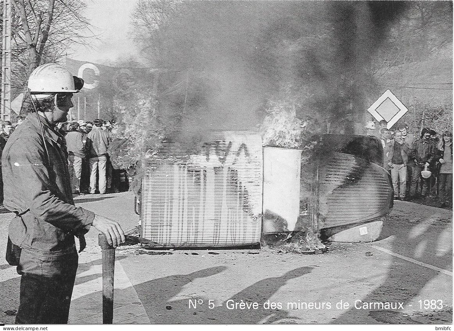 Série de 6 cartes en tirage limité (1000 exemplaires)  - Grève des Mineurs de Carmaux 1983