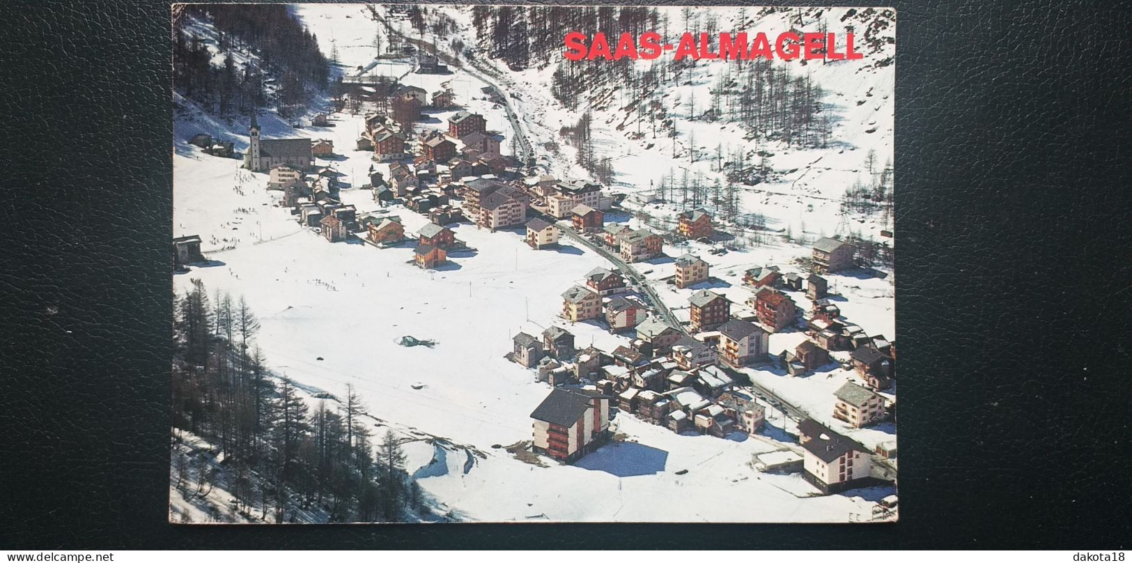 Suisse  , Saas  ,Almagell , Vue Générale En 1972............cpsm...gf - Saas Im Prättigau